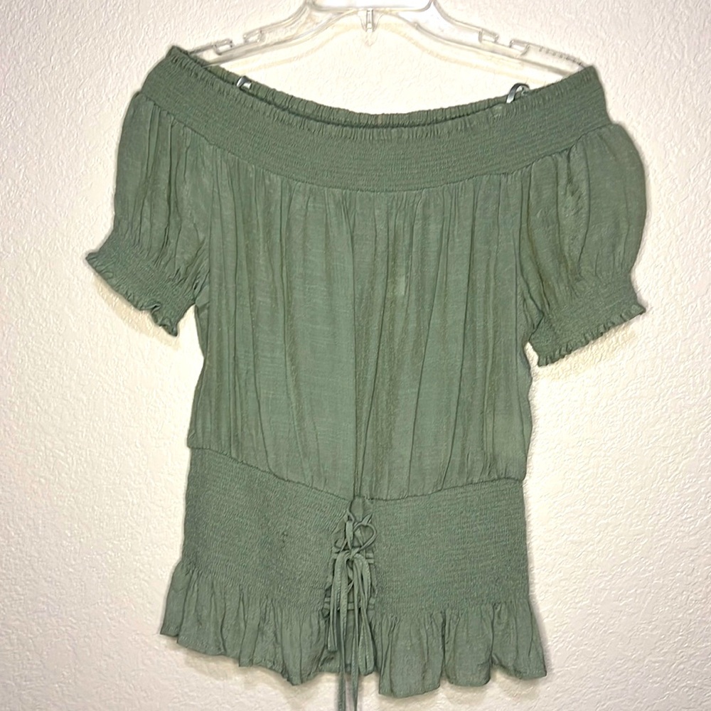 Sage green blouse size XL
